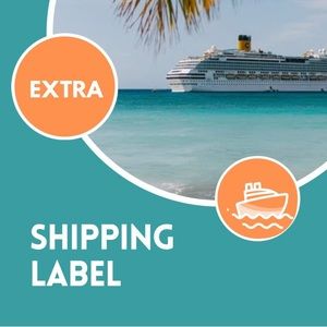 EXTRA SHIPPING label cost